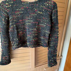 Zara Crop Top Colorful Sweater
